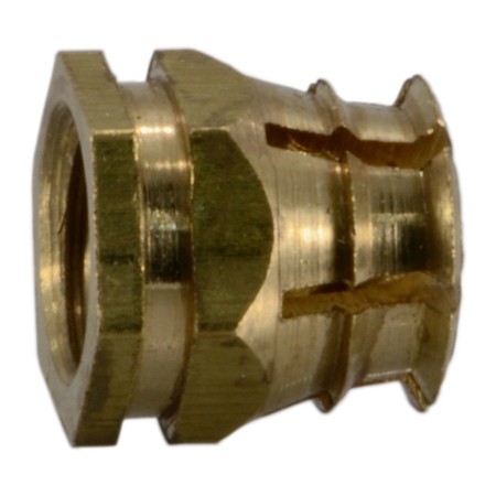 MIDWEST FASTENER 6mm-1.0 x 8mm x 9mm Brass Coarse Thread Spreading Dowels 8PK 38665